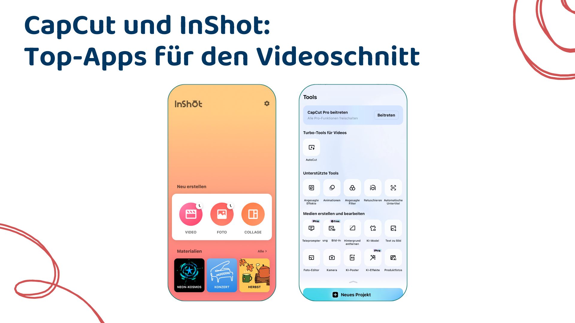 Apps Videobearbeitung_InShot und CapCut