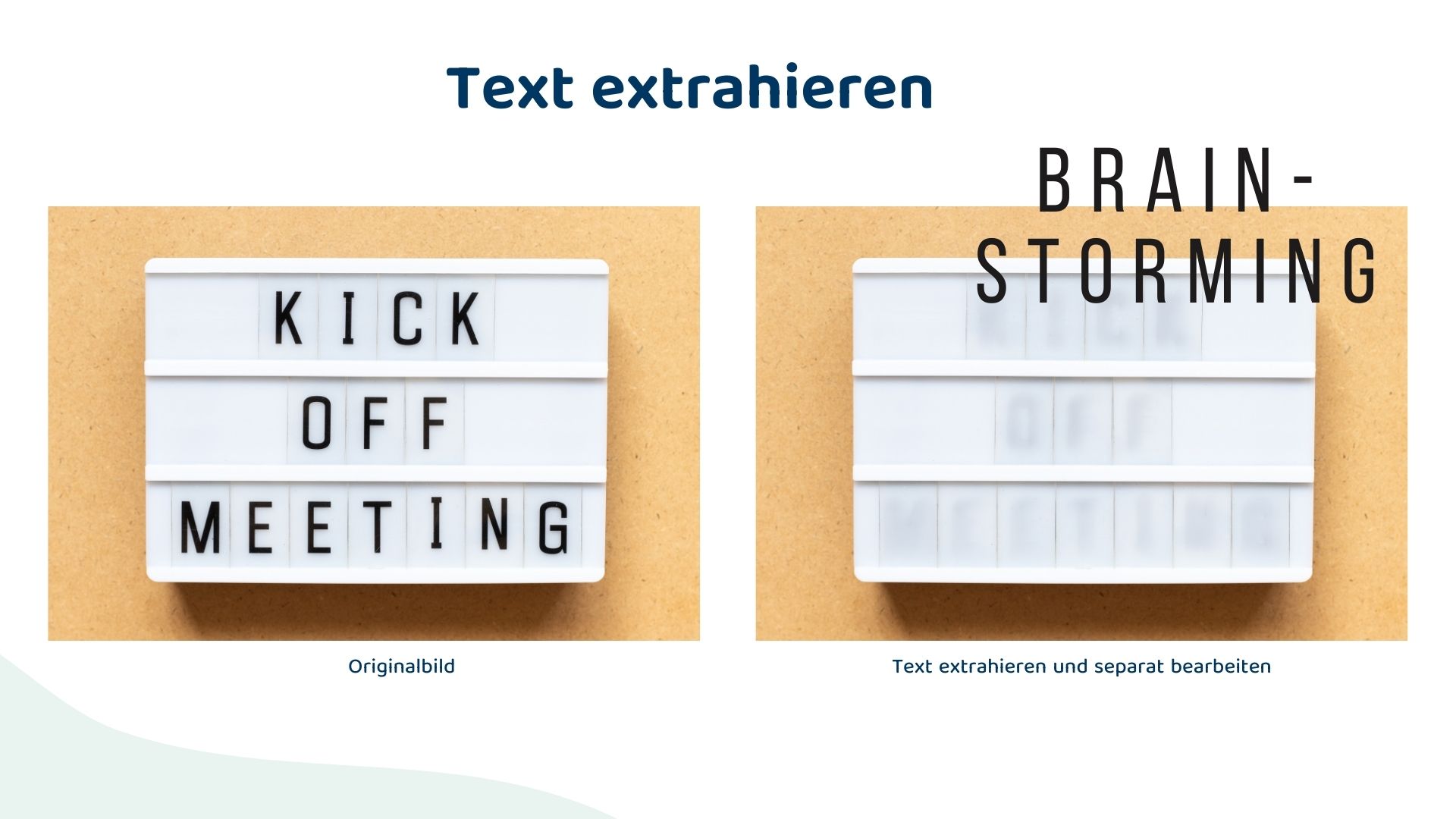 KI-Bildbearbeitung Canva_Text extrahieren