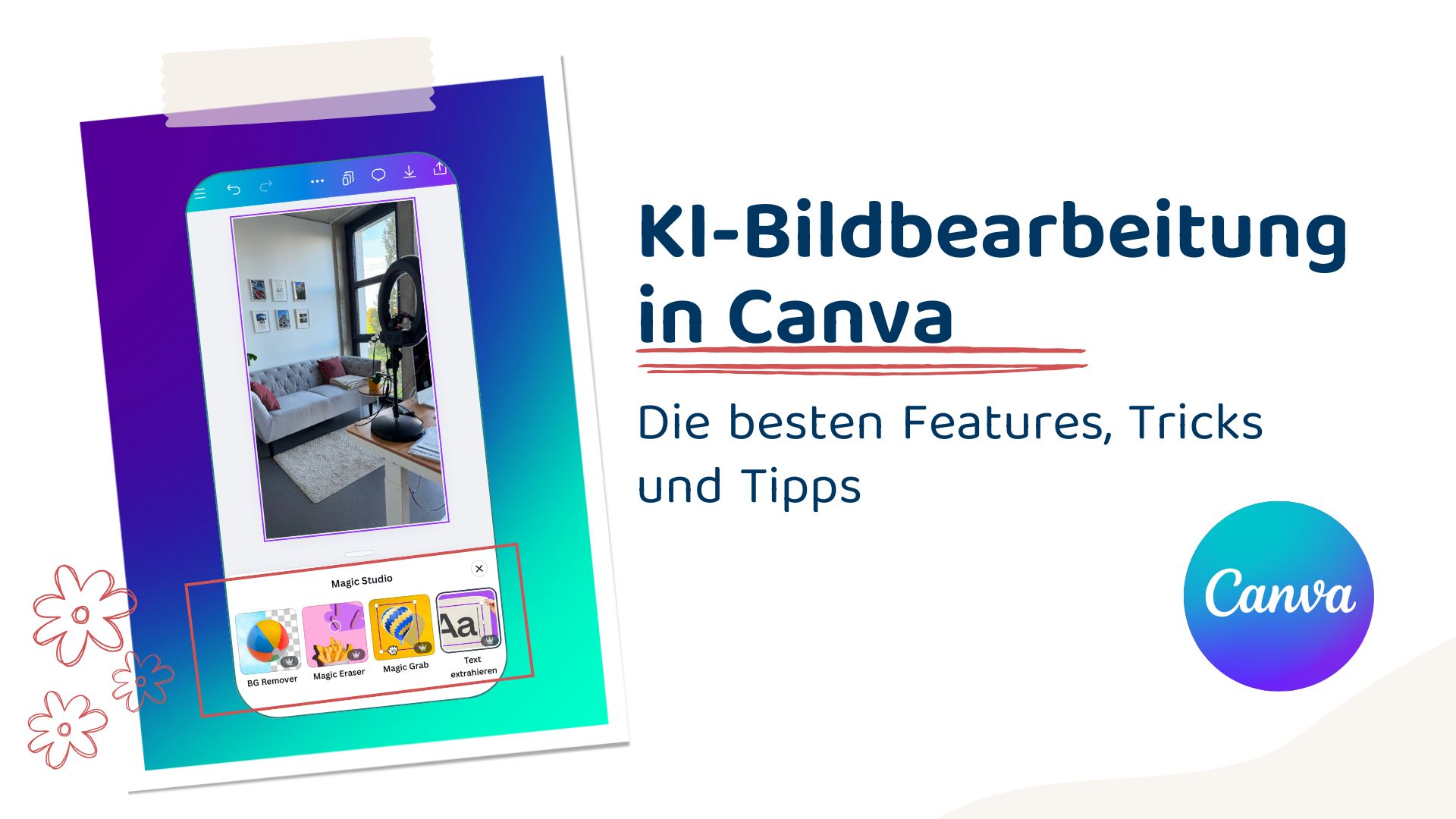 KI-Bildbearbeitung bei Canva